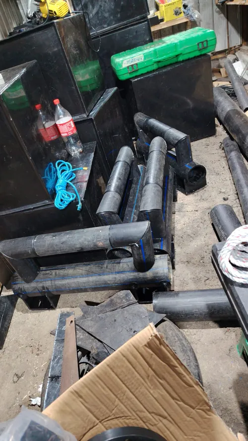 Piezas especiales de HDPE fabricadas en taller